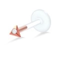 Gemstone Triangle Shaped Labrets Push-in LA-375
